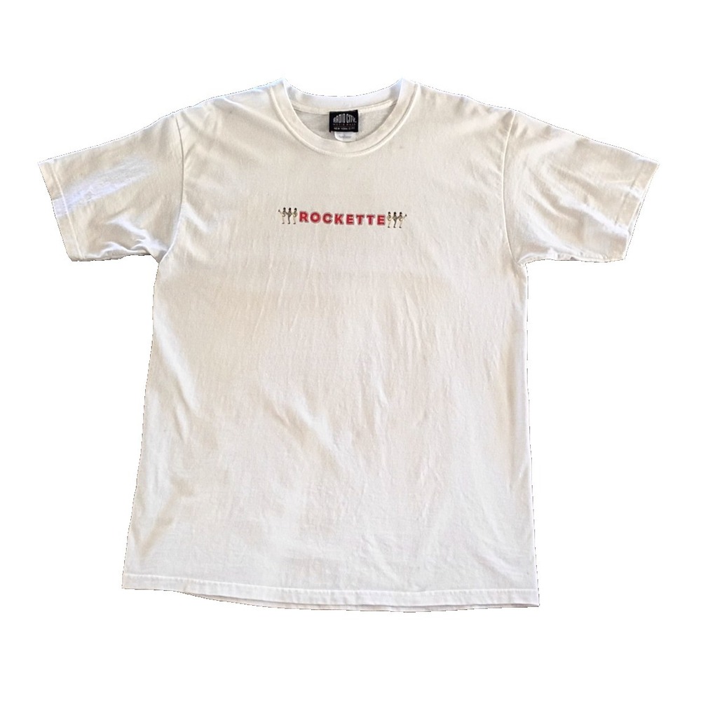 Vintage 90's Official Radio City Music Hall Rockette T-Shirt White Size Large